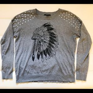 Native American Headdress crew sweater